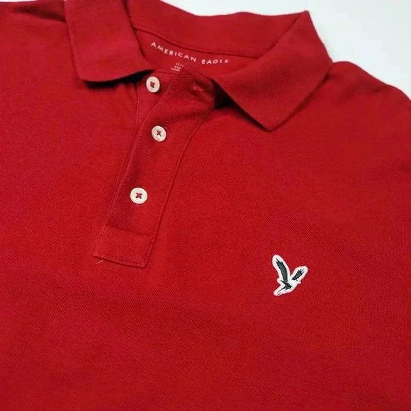 American Eagle Short Sleeve Polo Shirt - Picture 3 of 4